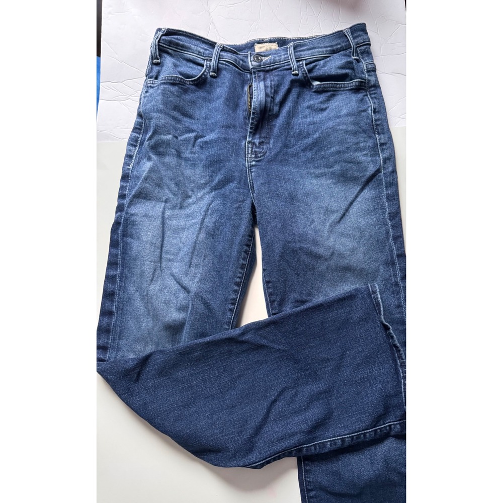 Mother The Hustler Ankle Heirloom High Rise Flare Jeans Dark Wash Size 29